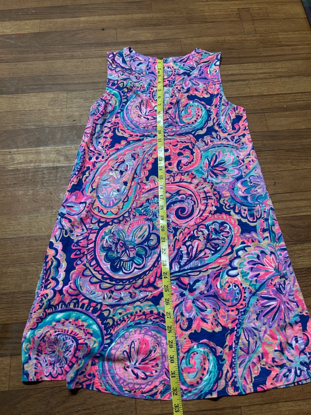 Lilly Pulitzer Multicolor Paisley Shift Dress — Pink, Navy & Turquoise - Picture 3 of 6